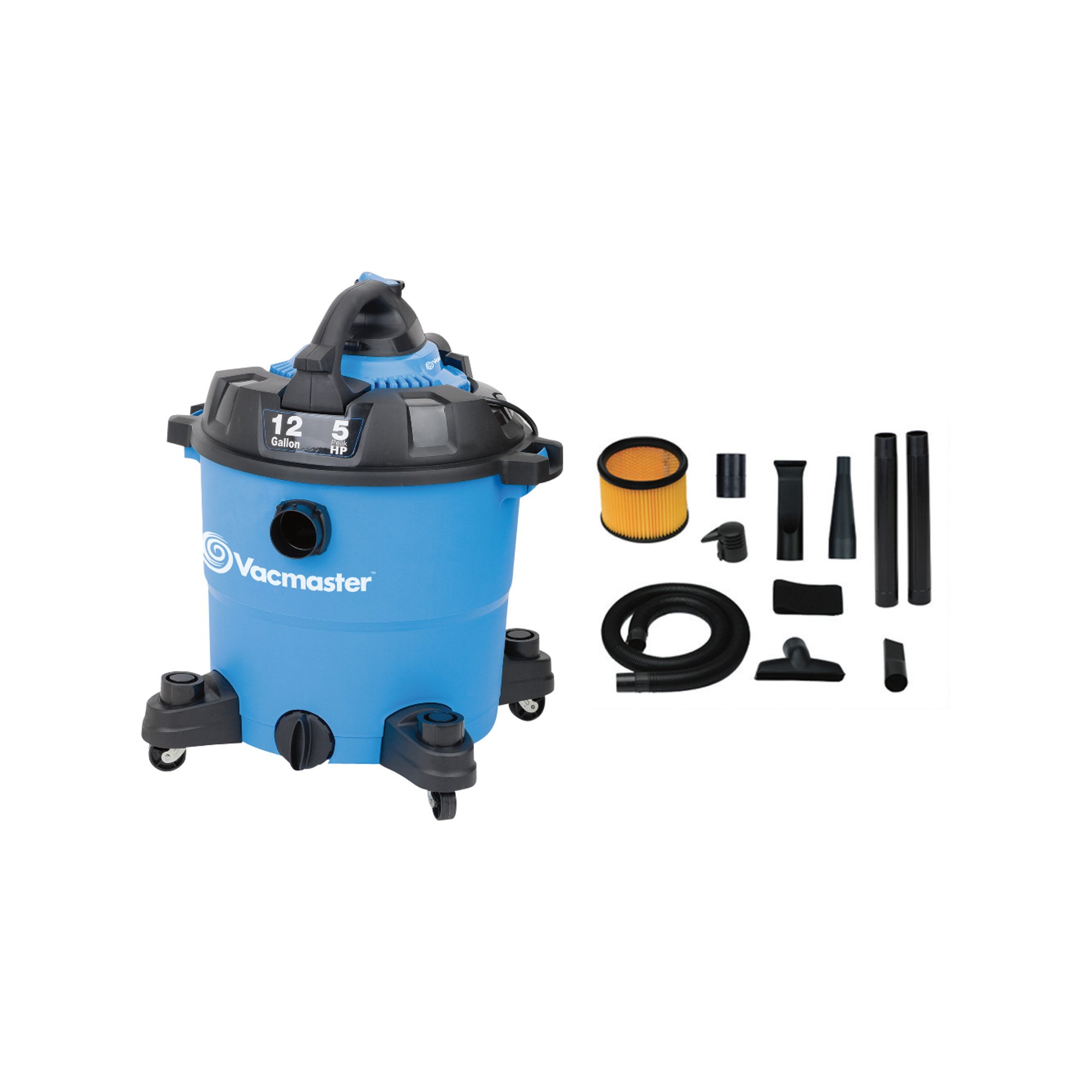Vacmaster 2-in-1 Wet/Dry Blower/Vac — 12 Gallon, 5 HP, Model# VBV1210